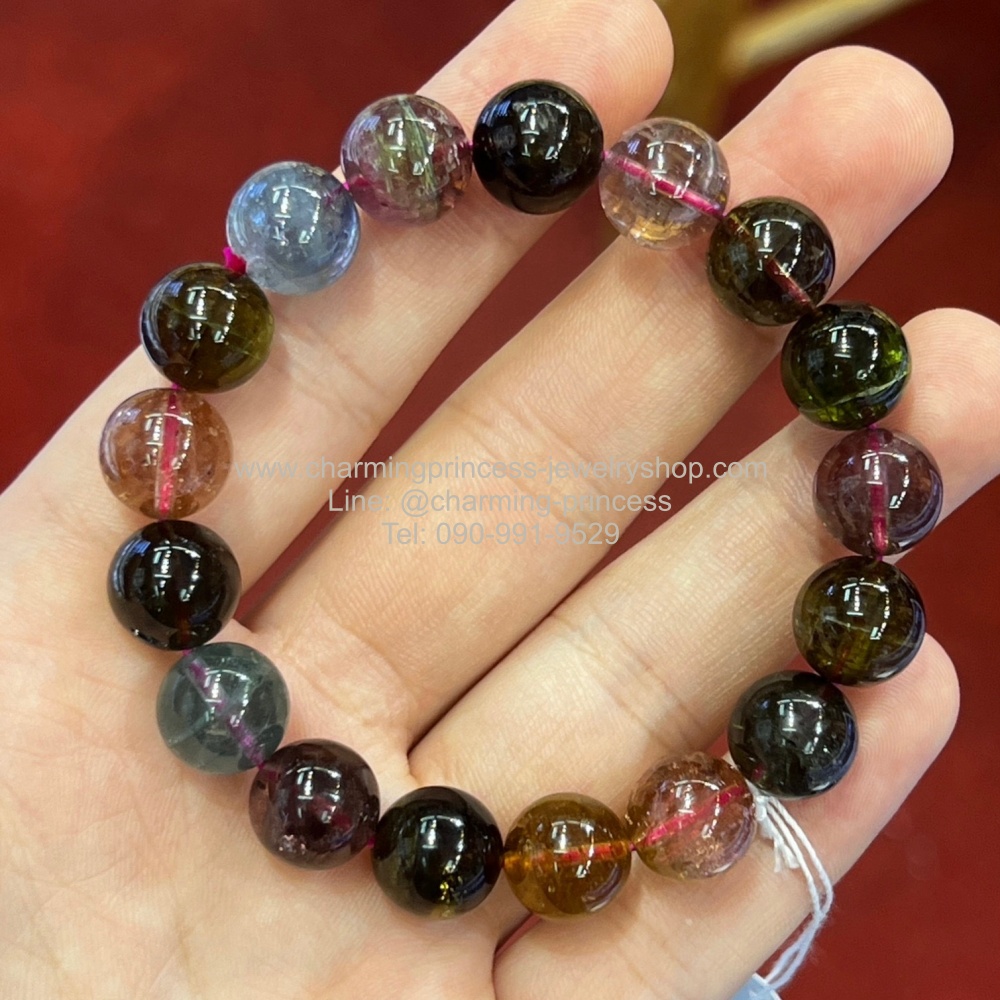ทัวร์มาลีน (Tourmaline) 11.5 มม AAA+ สวยงามมาก อัญมณีประจำเดือนตุลาคม หินแห่งพลัง ที่เป็นตัวแทน ของการปกป้อง คุ้มครอง ความสงบสุข และความสมดุล ให้กำลังด้านร่างกาย