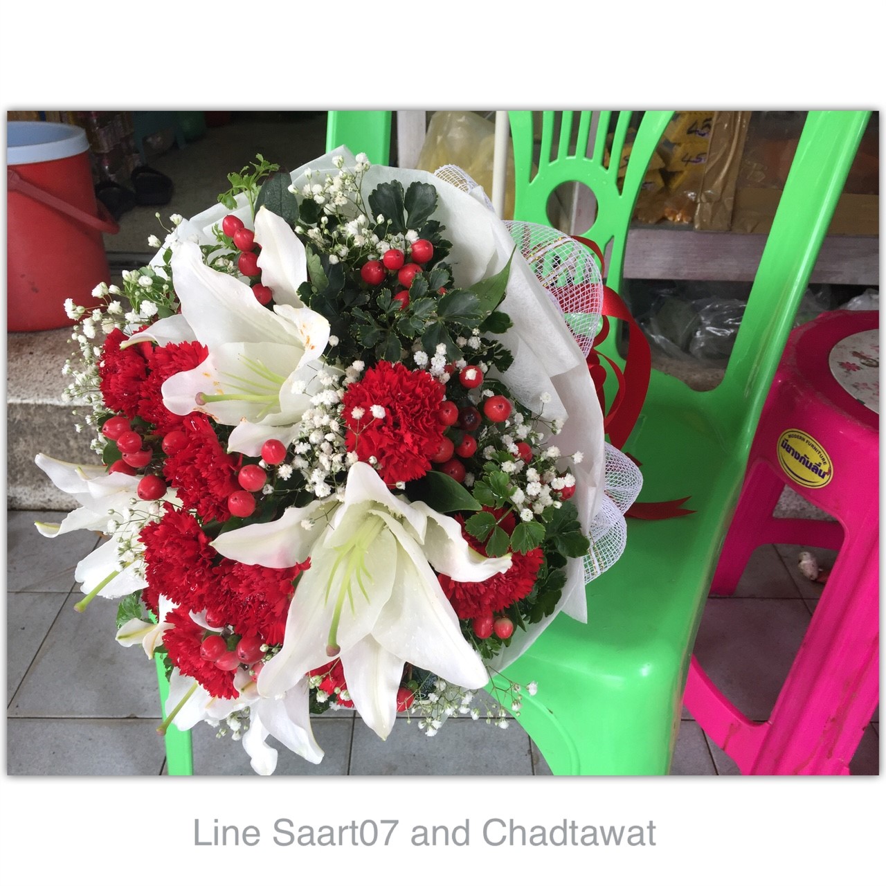 ช่อดอกไม้สด