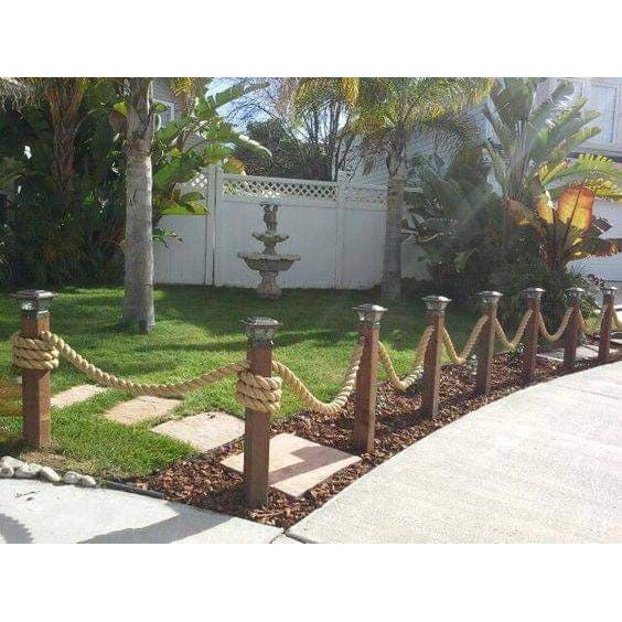 เชือกตกแต่งทางเดิน เชือกกั้นบริเวณ เชือกมัดเสา เชือกทำสะพานกันตก เชือกมะนิลา 24mm. ความยาว 20 ม.