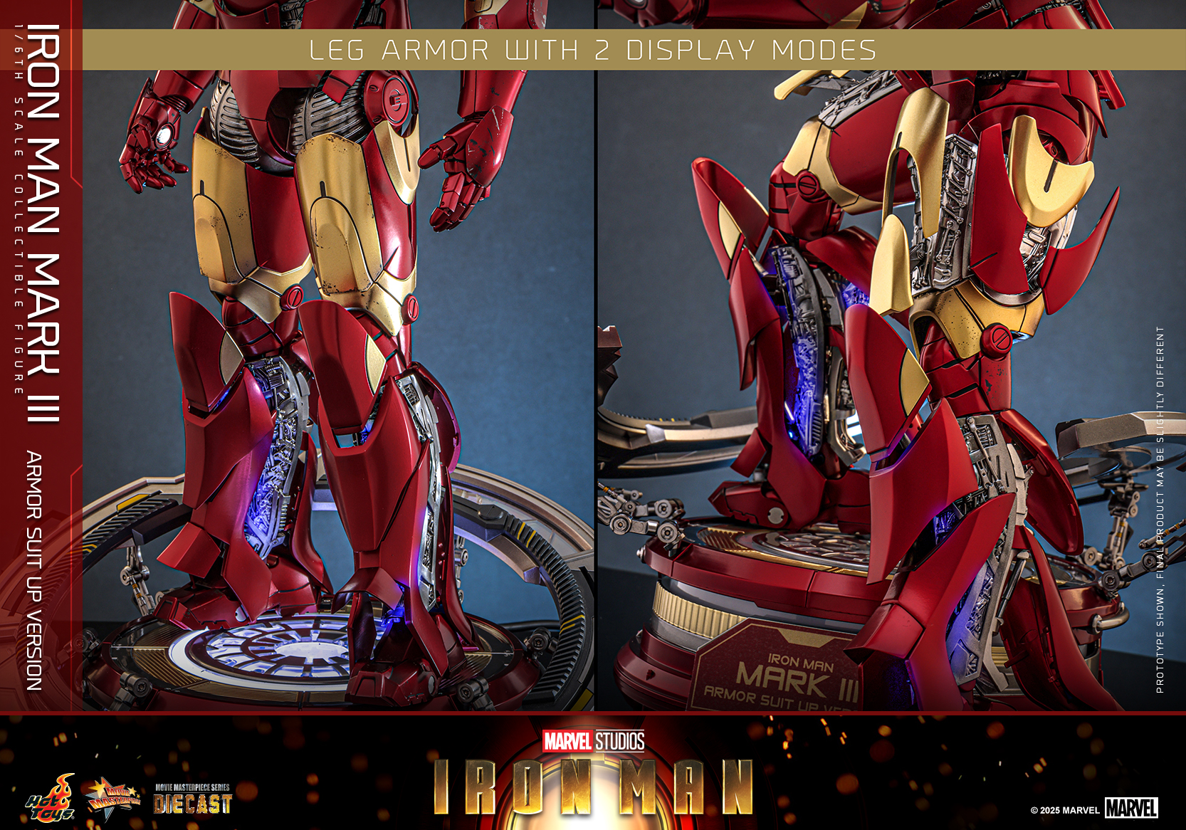 Hot Toys MMS825D72 Iron Man - Iron Man Mark III (Armor Suit Up Version)