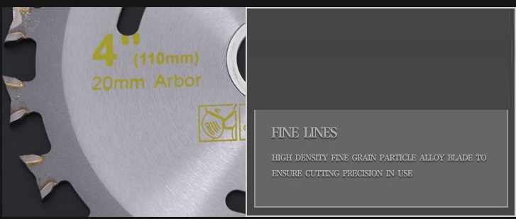 DG17 ใบตัดไม้ 4 นิ้ว Twin Jaw Carbide ลดเสียงรบกวน คุณภาพสูง อายุการใช้งาน x 2