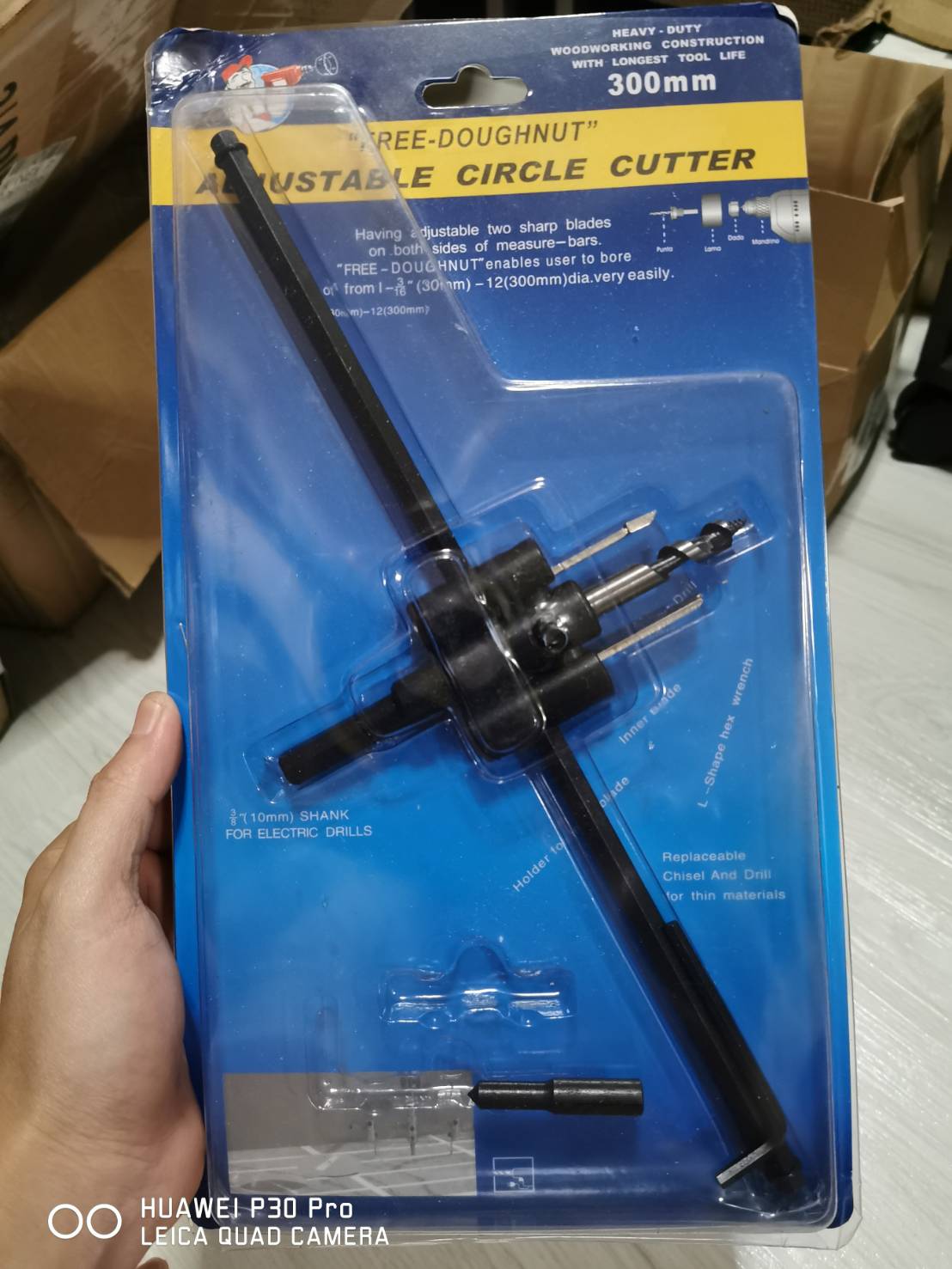 H02SS ดอกเจาะดาวไลค์ เจาะฝ้า ไม้อัดบาง ตู้ลำโพง ขนาดใหญ่พิเศษ 300 มิล 12 นิ้ว เกรดสูง ฟันคาร์ไบ