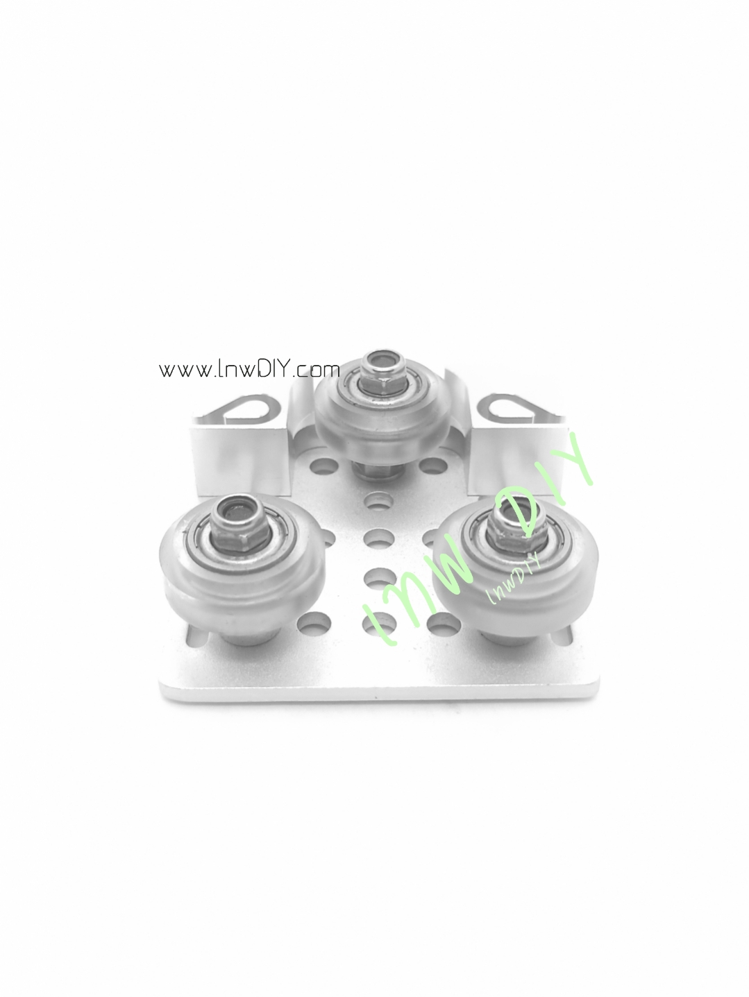 ชุดล้อสไลด์ Aluminium Profile 2020 V-Slot Silver Board พร้อมที่ยึดสายพาน