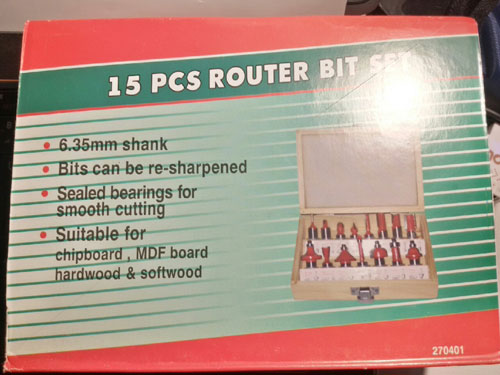 DR01 ดอกกัดลายไม้ ดอกเร้าเตอร์ ดอกทริมเมอร์ ชุด 15 ดอก แกน 6.35mm