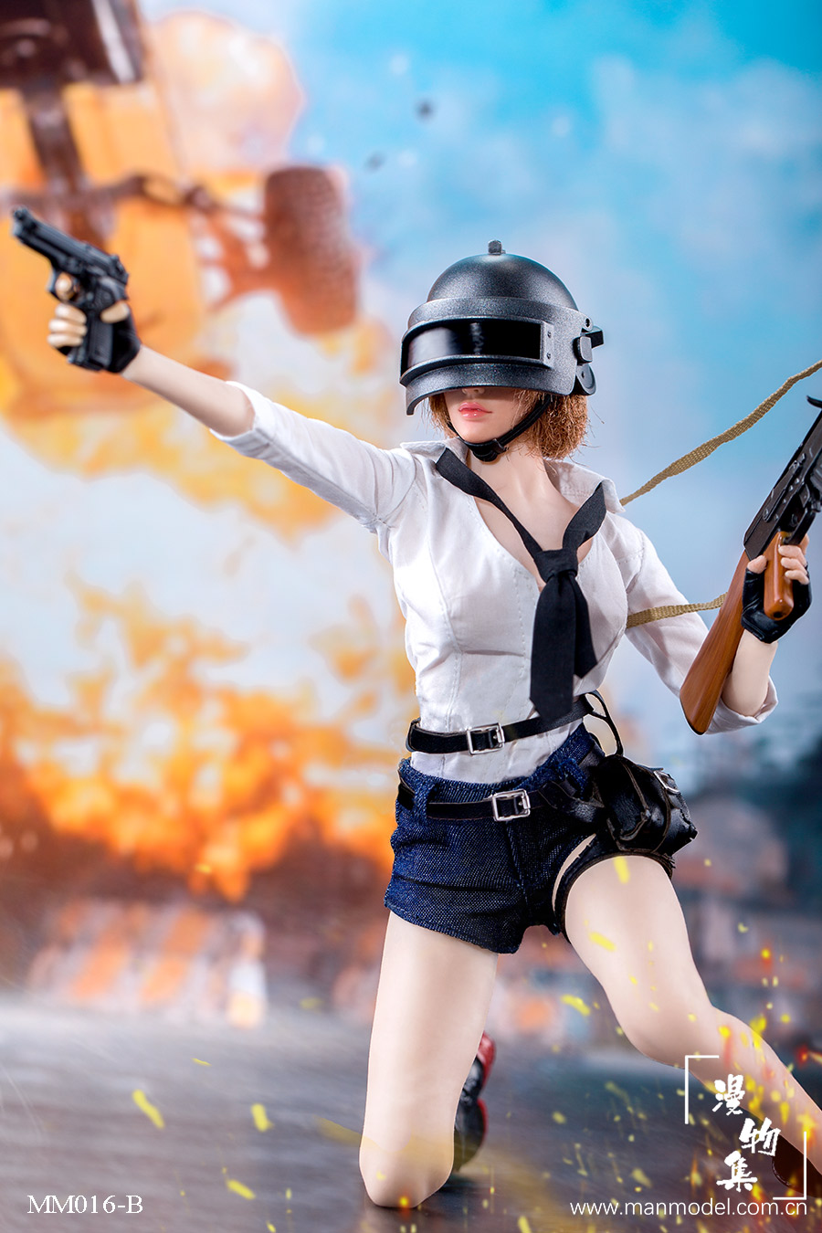 Manmodel MM016-A, MM016-C Chicken Dinner Female Combat Suit (Dark Blue)/(Light blue)