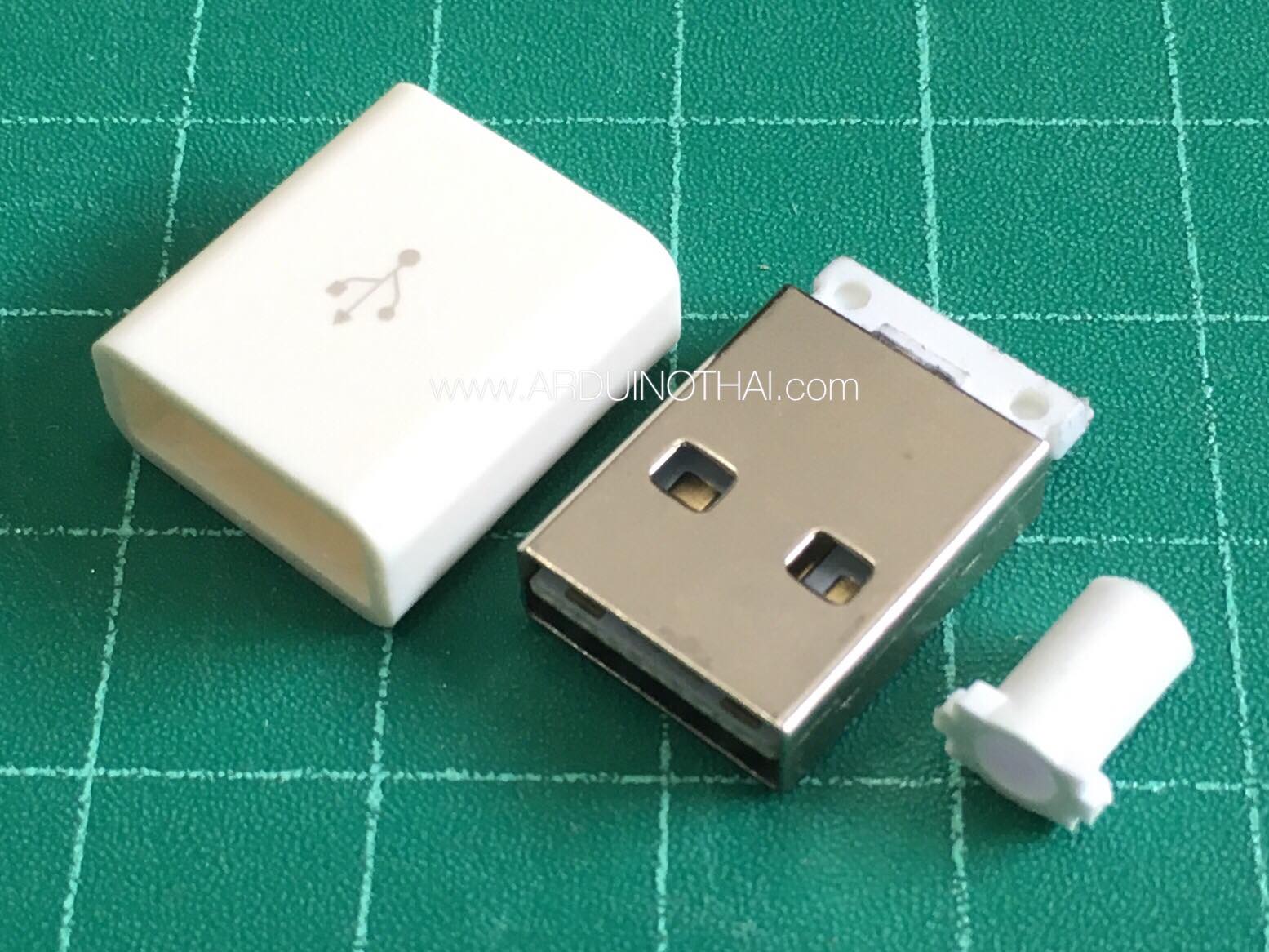 หัวต่อUSB(สีขาว) ประกอบเอง