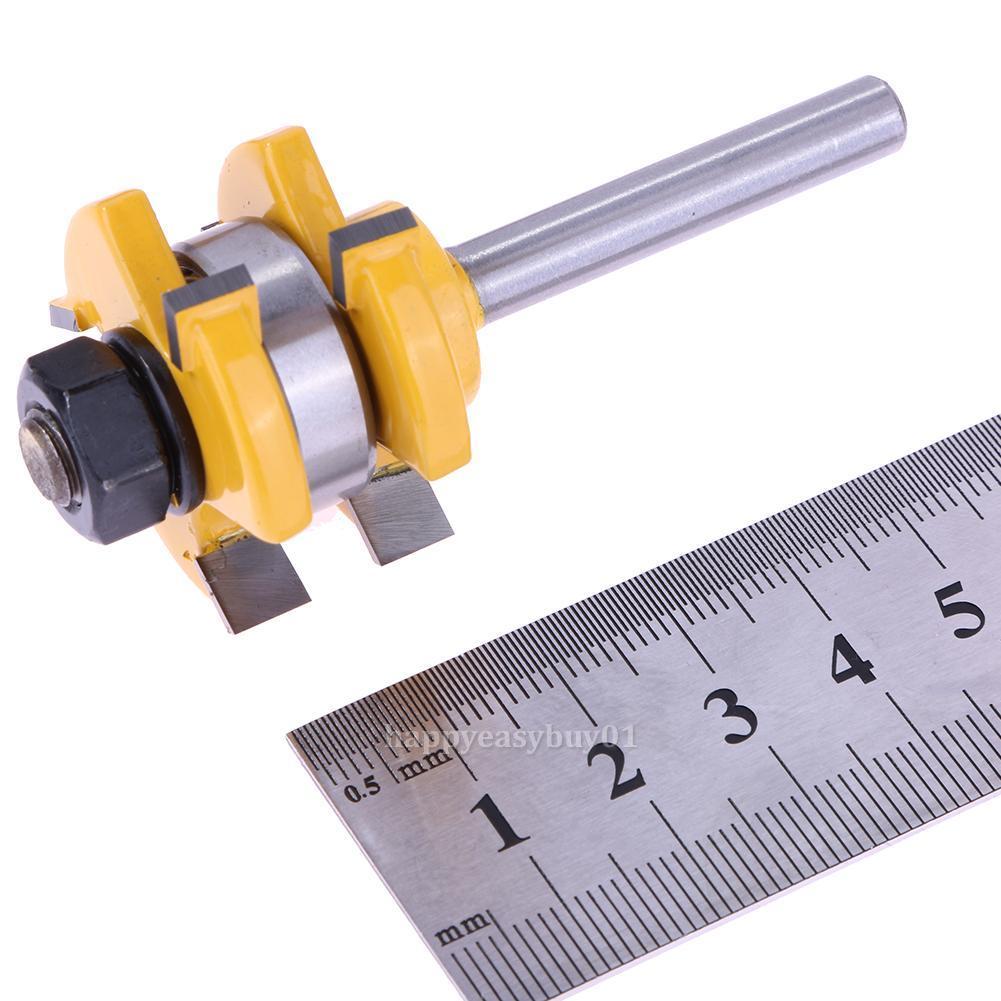 DR06A02 ดอกทริมเมอร์ เซาะร่องประกบไม้ แบบมีลูกปืน ร่อง1/4 แกน 1/4