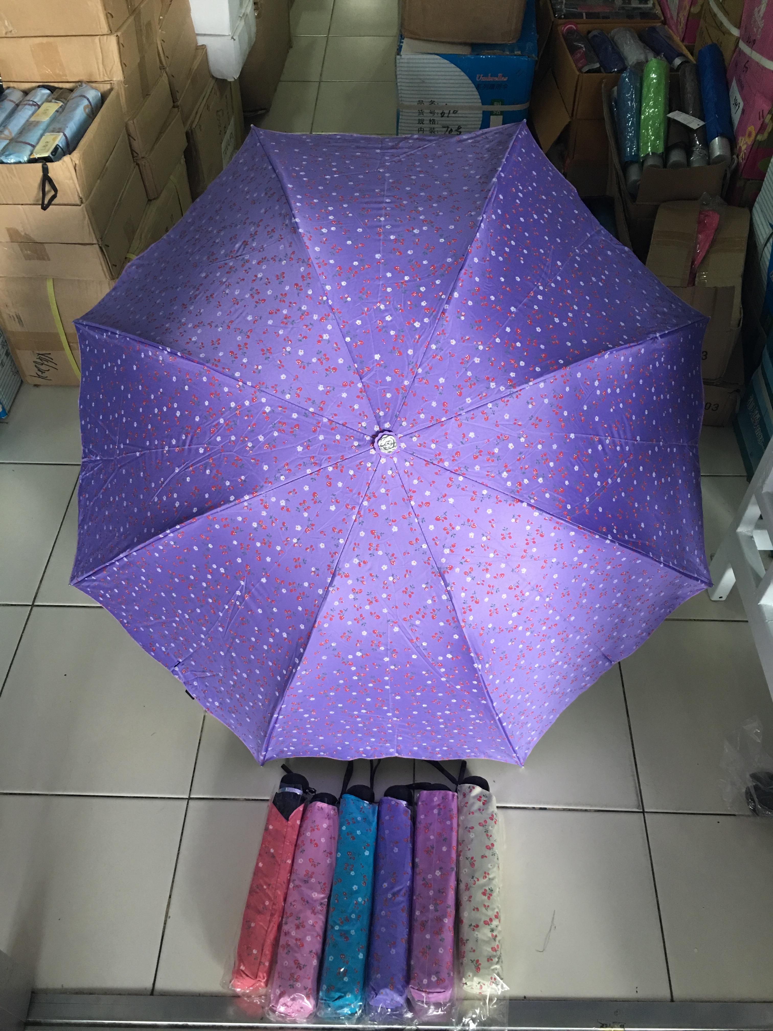 ร่มโค้งแฟชั่นยูวีดำรหัส3417