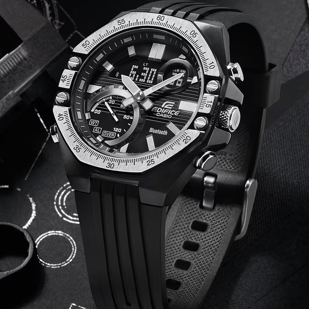 นาฬิกาข้อมือ CASIO EDIFICE Chronograph ECB-2000TP-1A ECB-10TP-1A EQS-930TL-1A ของแท้ประกันศุนย์ 1 ปี
