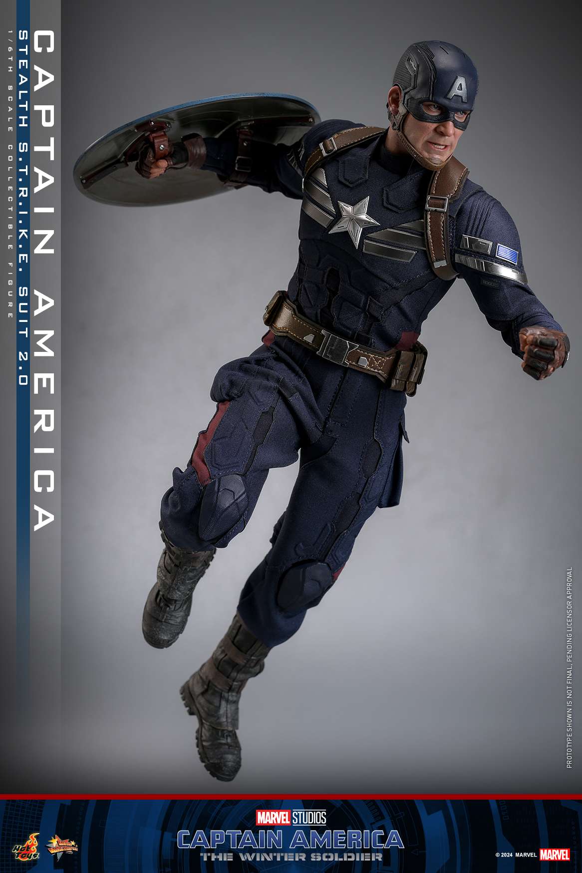 Hot Toys MMS783 Captain America: The Winter Soldier - Captain America (Stealth S.T.R.I.K.E. Suit) 2.0