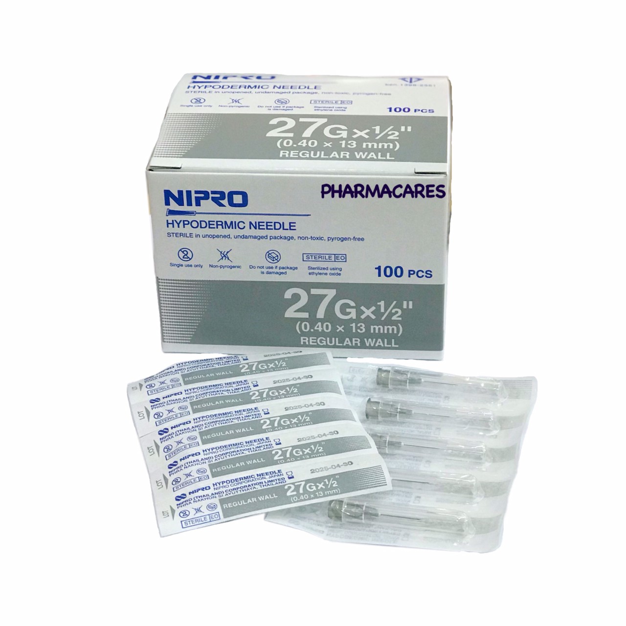 NIPRO 27x1/2 นิ้ว (1 กล่อง 100 ชิ้น) นิโปร