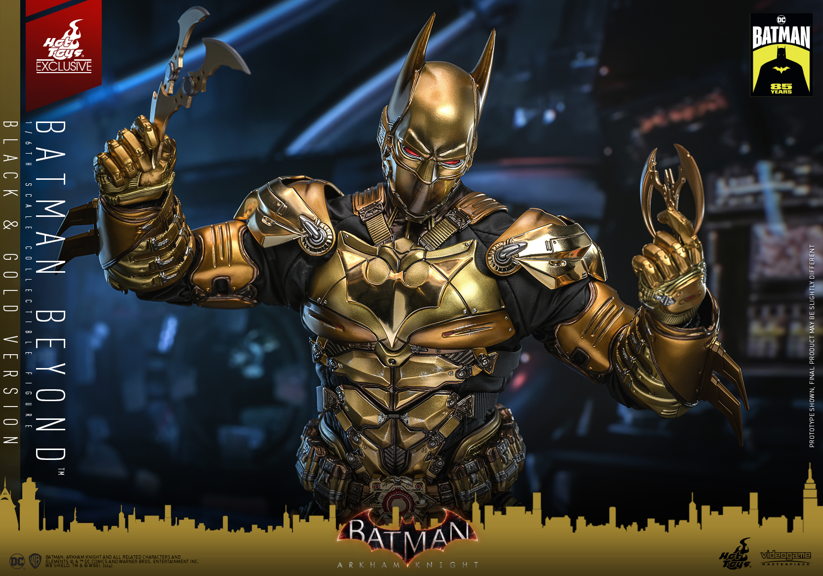Hot Toys VGM64 Batman: Arkham Knight - Batman Beyond (Black & Gold Version) [Hot Toys Exclusive]