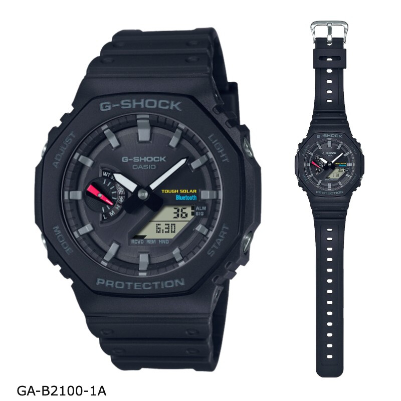CASIO นาฬิกาข้อมือผู้ชาย G-SHOC รุ่น GA-B2100 GA-B2100FC ระบบโซล่าร์ และบลูทูธเชื่อมต่อมือถือ GA-B2100-1A GA-B2100-1A1 GA-B2100C-9 GA-B2100FC-1 GA-2100HUF-5