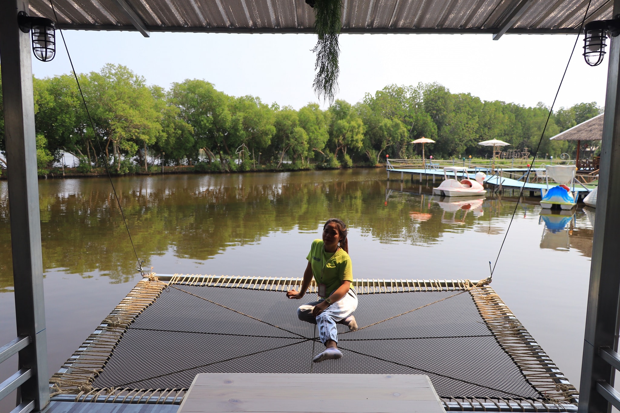 ตาข่ายเปลนอนคาเฟ่