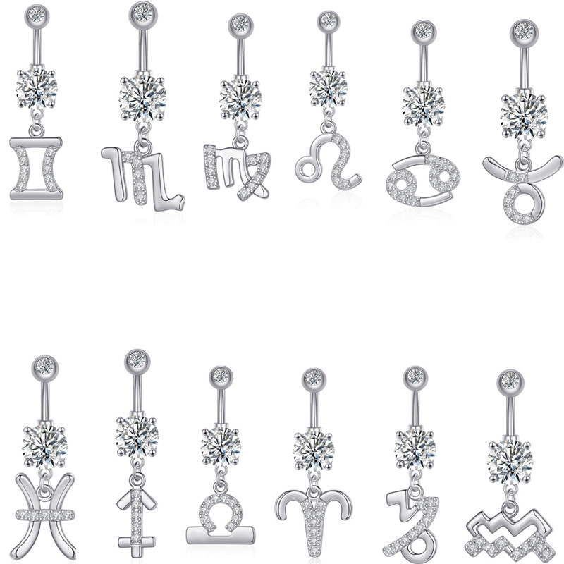 “เช็คสินค้าทัก line ก่อนโอนนะคะ” จิวสะดือไทเทเนี่ยม100% สำหรับผิวแพ้ง่าย ก้านหนา Zodiac 12 ราศี_TCT071