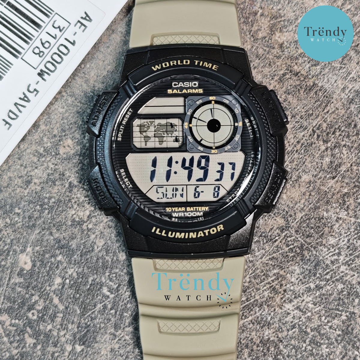 CASIO นาฬิกาข้อมือ CASIO Digital รุ่น AE-1000W Sereis AE-1000W-5A AE-1000W-8A