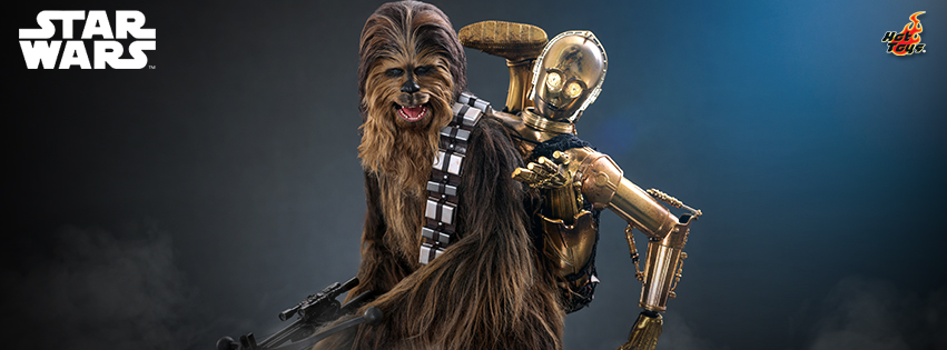 Hot Toys MMS766 Star Wars Episode V: The Empire Strikes Back - Chewbacca with Disassembled C-3PO