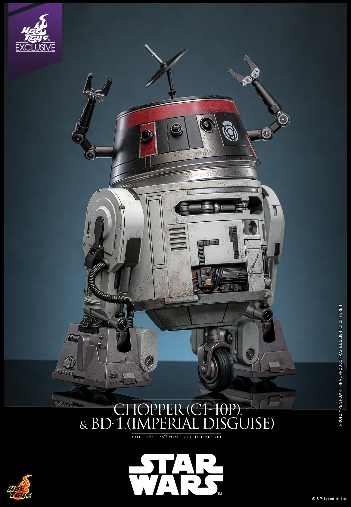 Hot Toys TMS152 Star Wars - Chopper (C1-10P) & BD-1