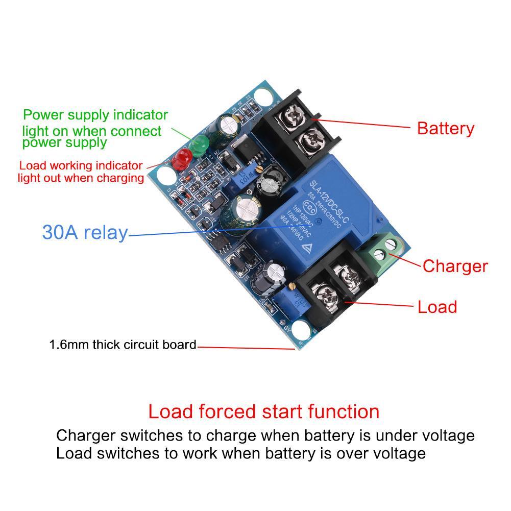 OT88 วงจรควบคุมการชาร์จแบตอัตโนมัติ สำหรับ โซล่าเซลล์ แบตรถยนต์ แบ็ตกรดตะกั่ว UPS 12V