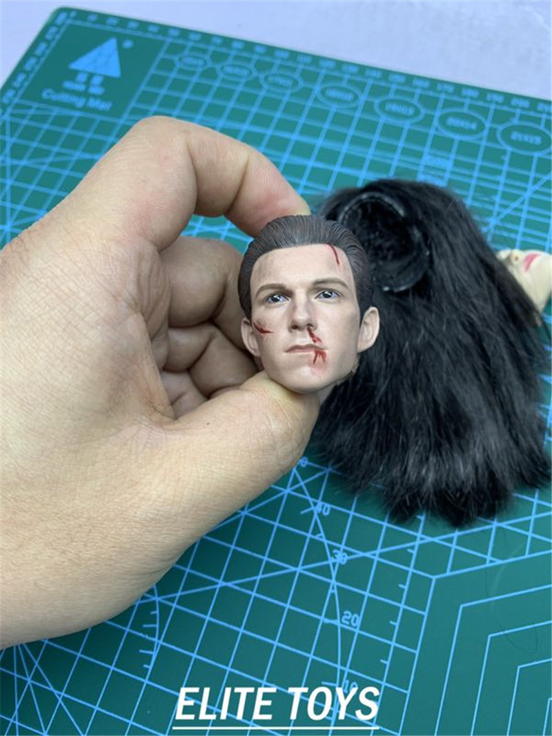ELITE TOYS ET007 1/6 Avengers Spider-Man Damages The Headsculpt