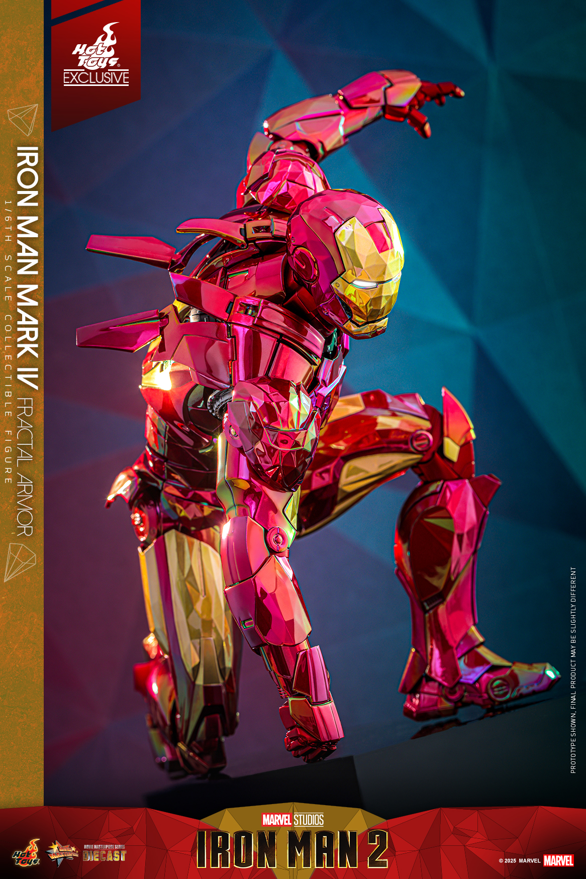 Hot Toys MMS792D70 Iron Man 2 - Iron Man Mark IV (Fractal Armor) [Hot Toys Exclusive]