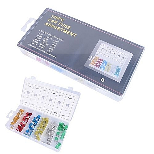 CARE03 ชุดฟิวส์ก้ามปู 120 ชิ้น สำหรับ รถยนต์ รถไฟฟ้า มอเตอร์ไซด์ ตั้งแต่ 5 -30 AMP ติดรถไว้ใช้ยามฉุกเฉิน