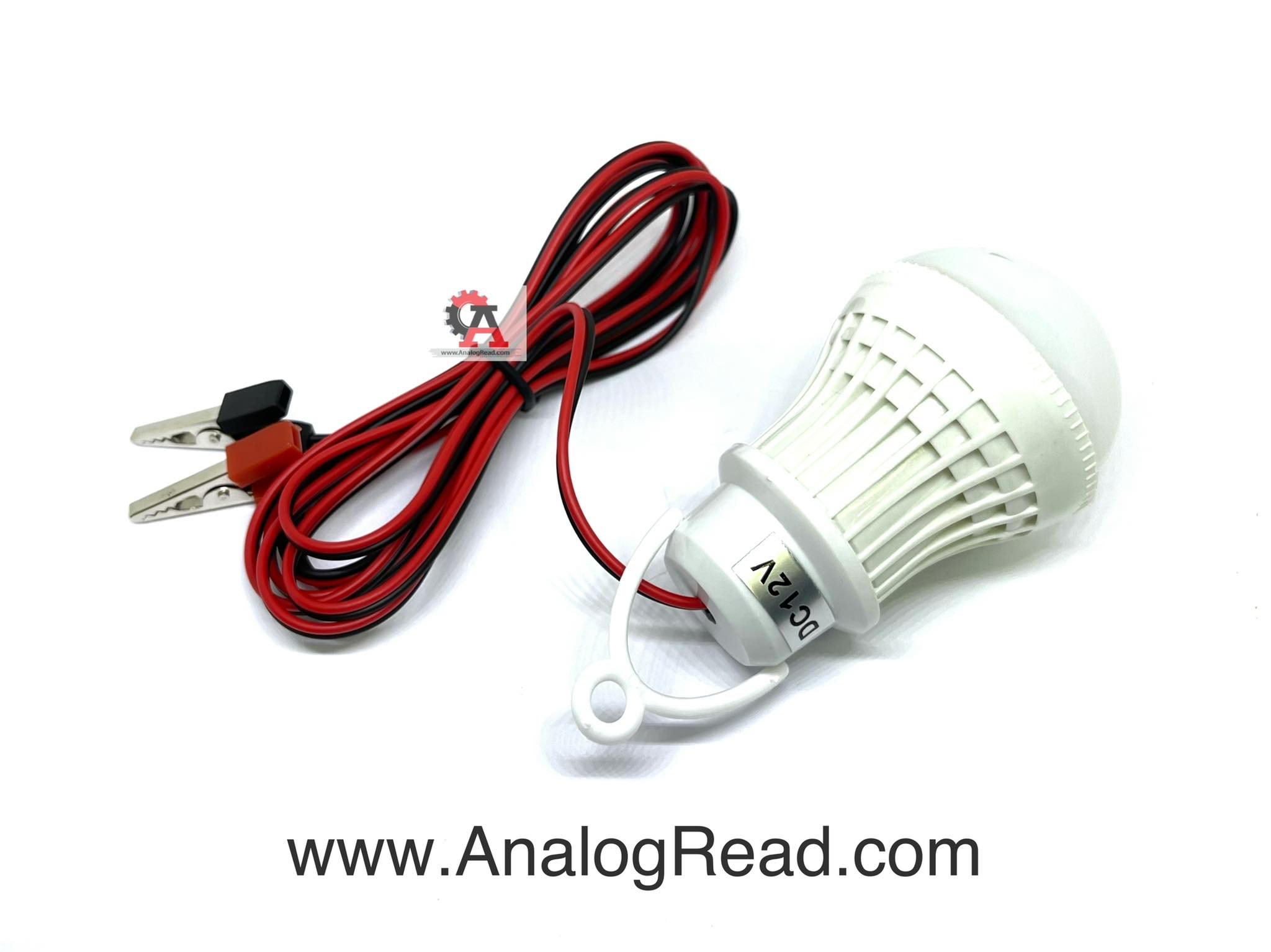 หลอดไฟLED 12VDC 3Wพร้อมคลิปปากจระเข้