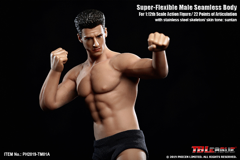 TBLeague PH2019-TM01A PH2019-TM02A 1/12 Super Flexible Male Seamless Body