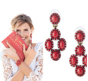 Earring in Red by SD