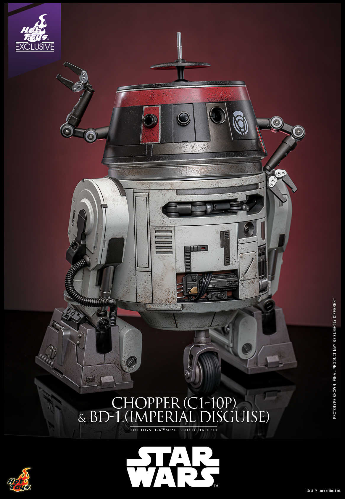 ホットトイズ スター・ウォーズ チョッパー＆BD-1（帝国軍変装） TMS152 Hot Toys - ホットトイズ スター・ウォーズ チョッパー＆BD-1