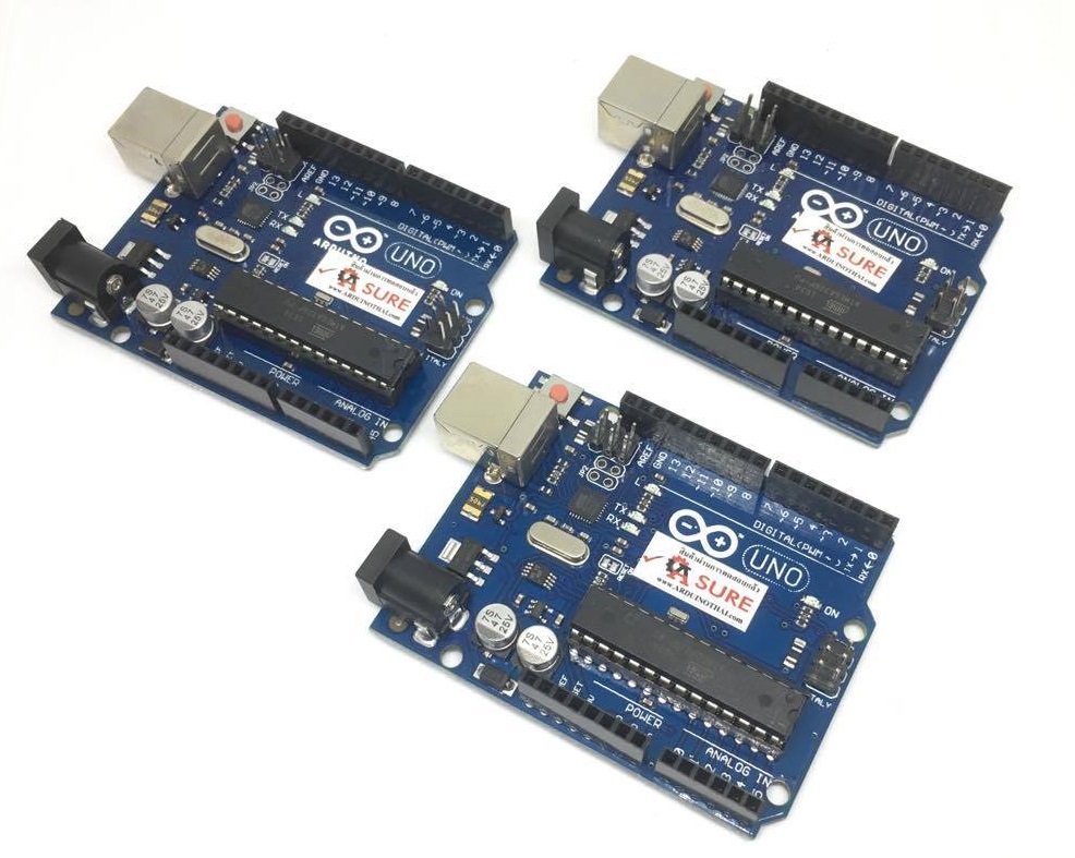 Uno R3 จำนวน 3 ชุด แถมสาย USB (Arduino-Compatible Board)