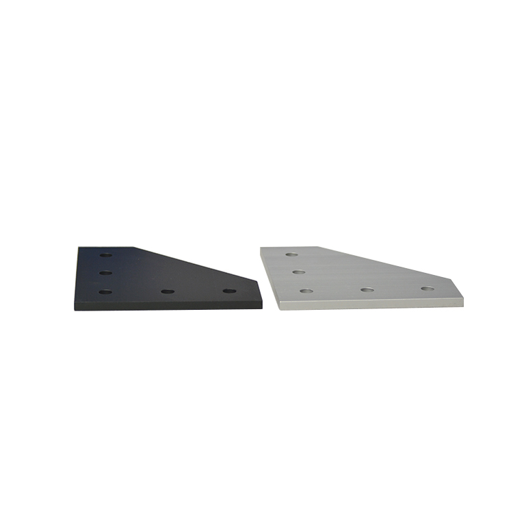 Corner Plate Bracket L-shaped 5-hole Black 4040L