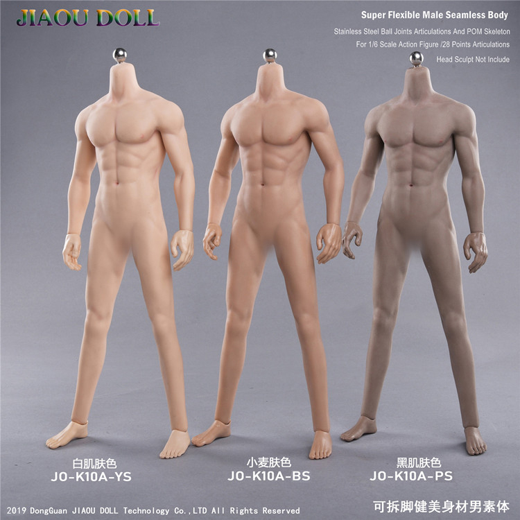 JIAOU DOLL JO-K10A 1/6 Muscular Male Body With Detachable legs