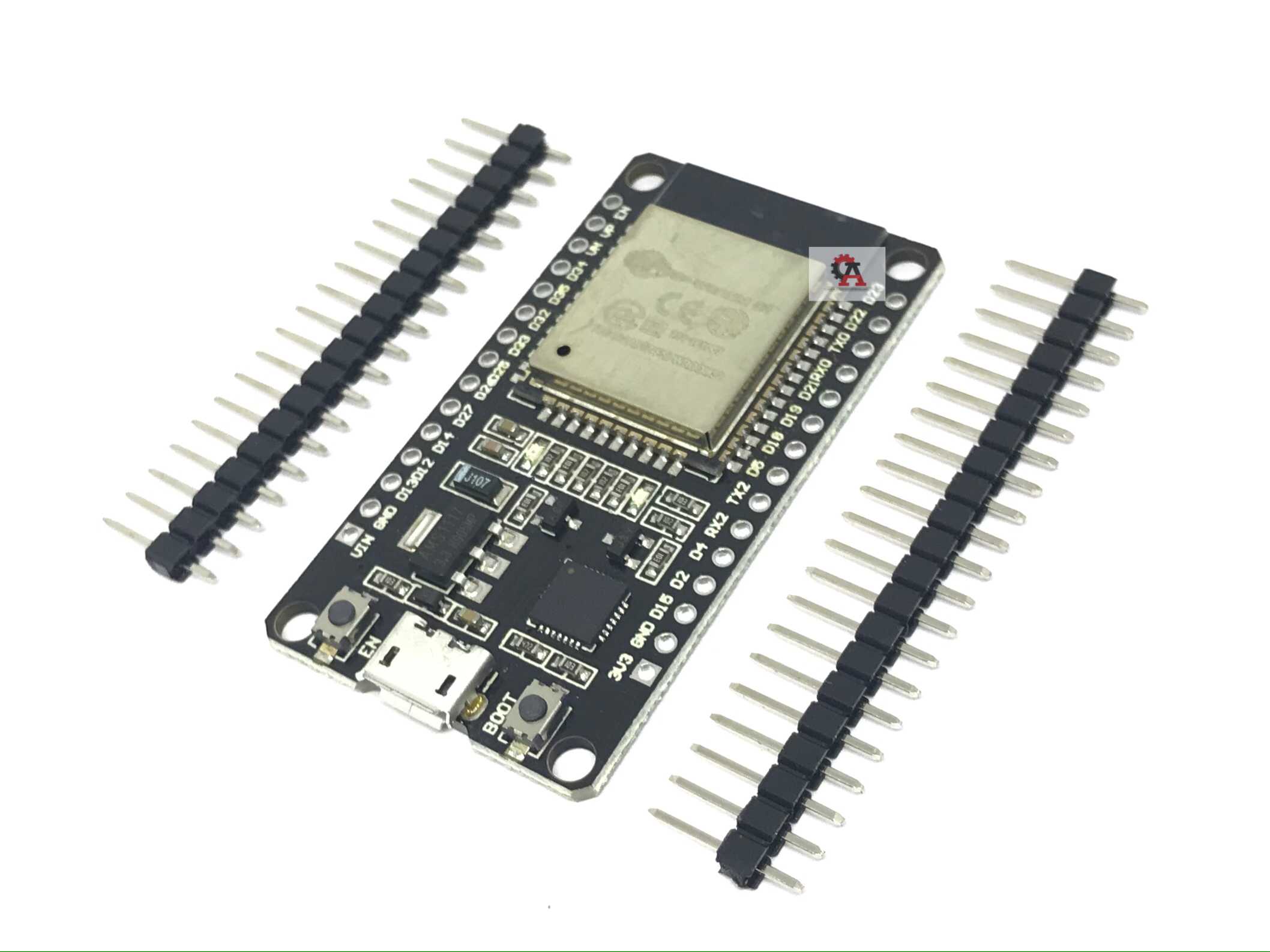 ESP32 development board (WIFI + Bluetooth 2 in 1 dual-core CPU low power) บัดกรีขาเอง
