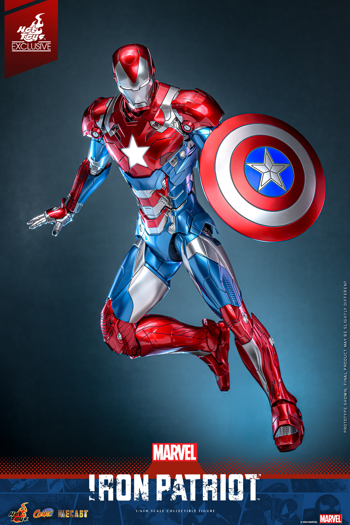 Hot Toys CMS021D68 Marvel Comics - Iron Patriot [Hot Toys Exclusive]