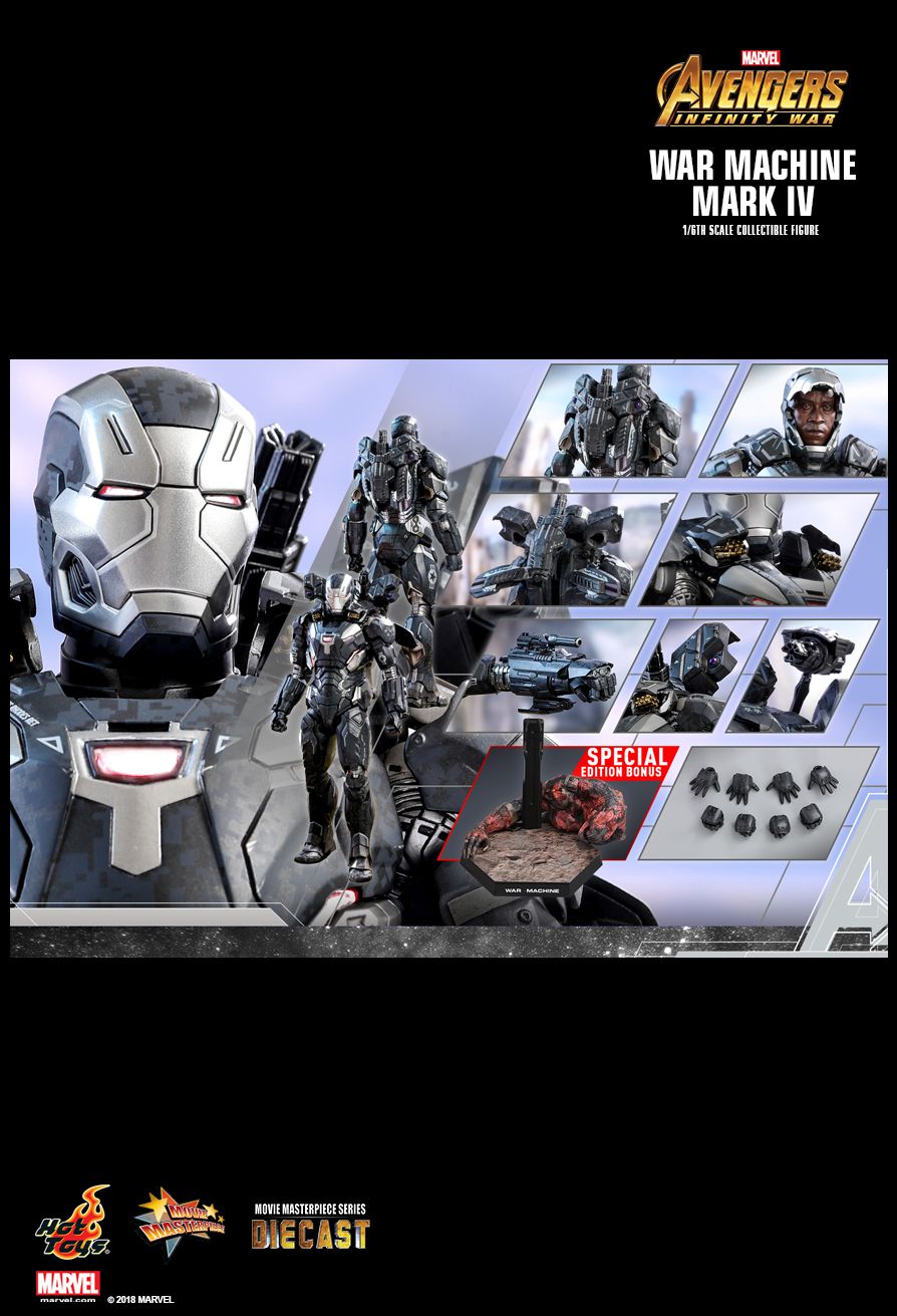 Hot Toys MMS499D26 AVENGERS: INFINITY WAR - WAR MACHINE MARK IV (SE)