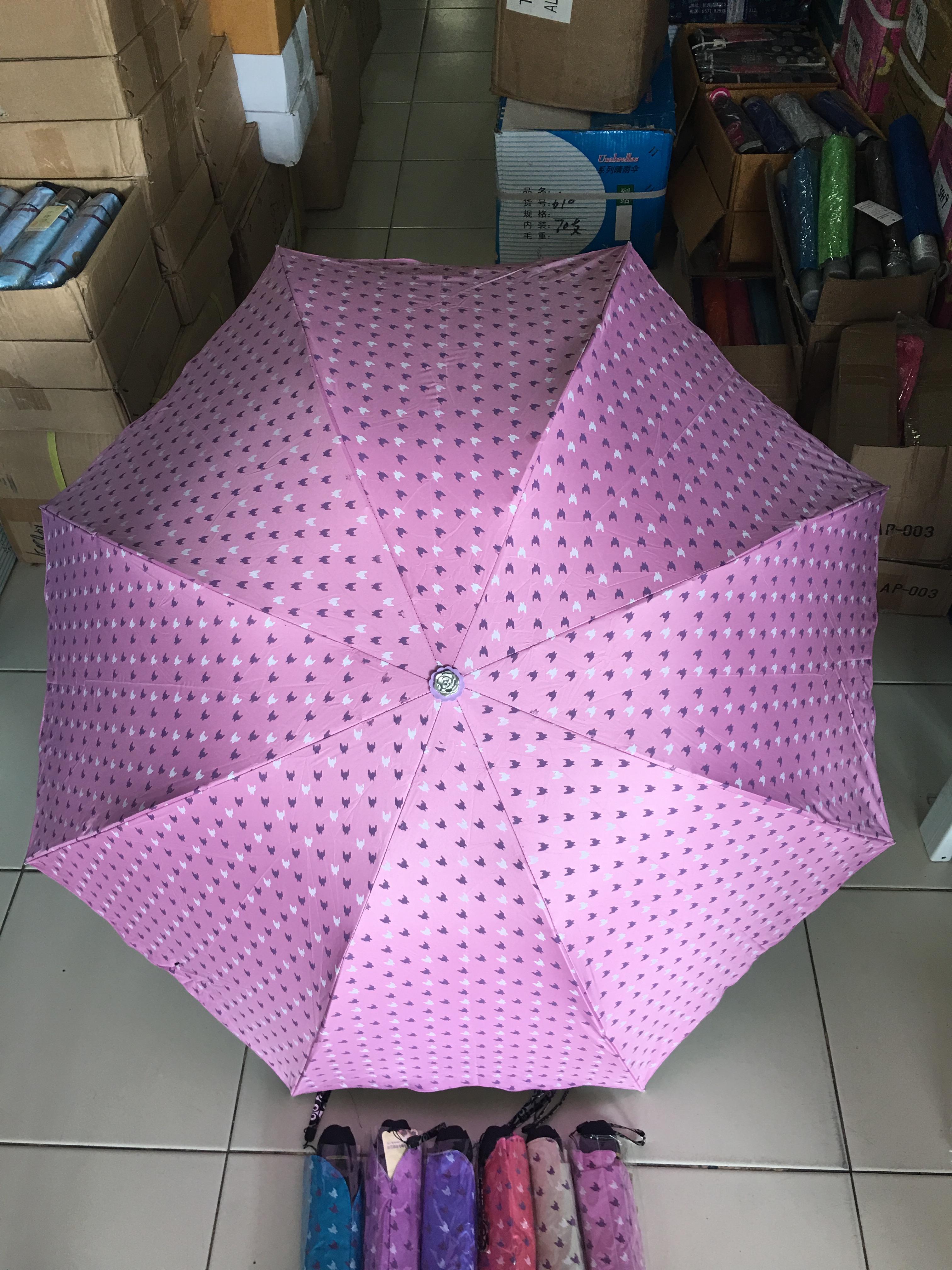 ร่มโค้งแฟชั่นยูวีดำรหัส3413