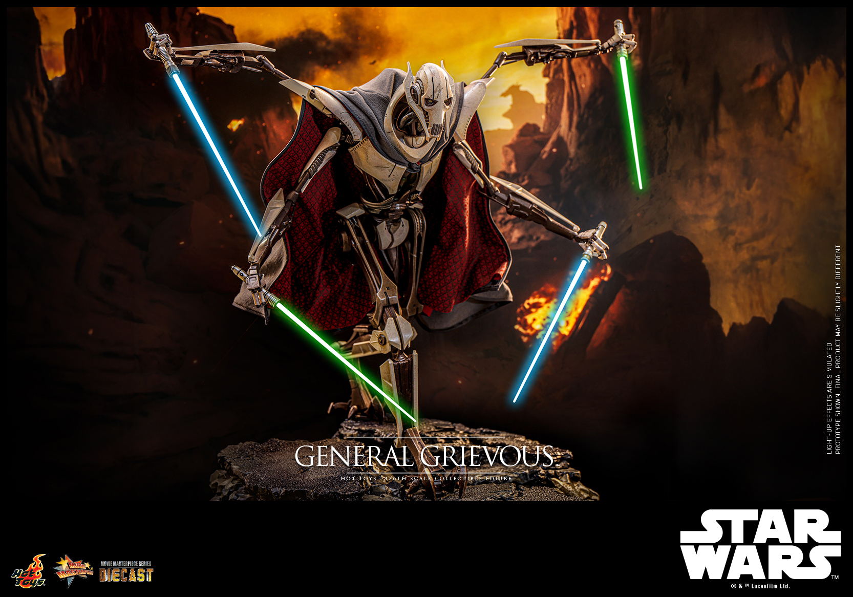 Hot Toys MMS760D67 Star Wars Episode III: Revenge of the Sith - General Grievous