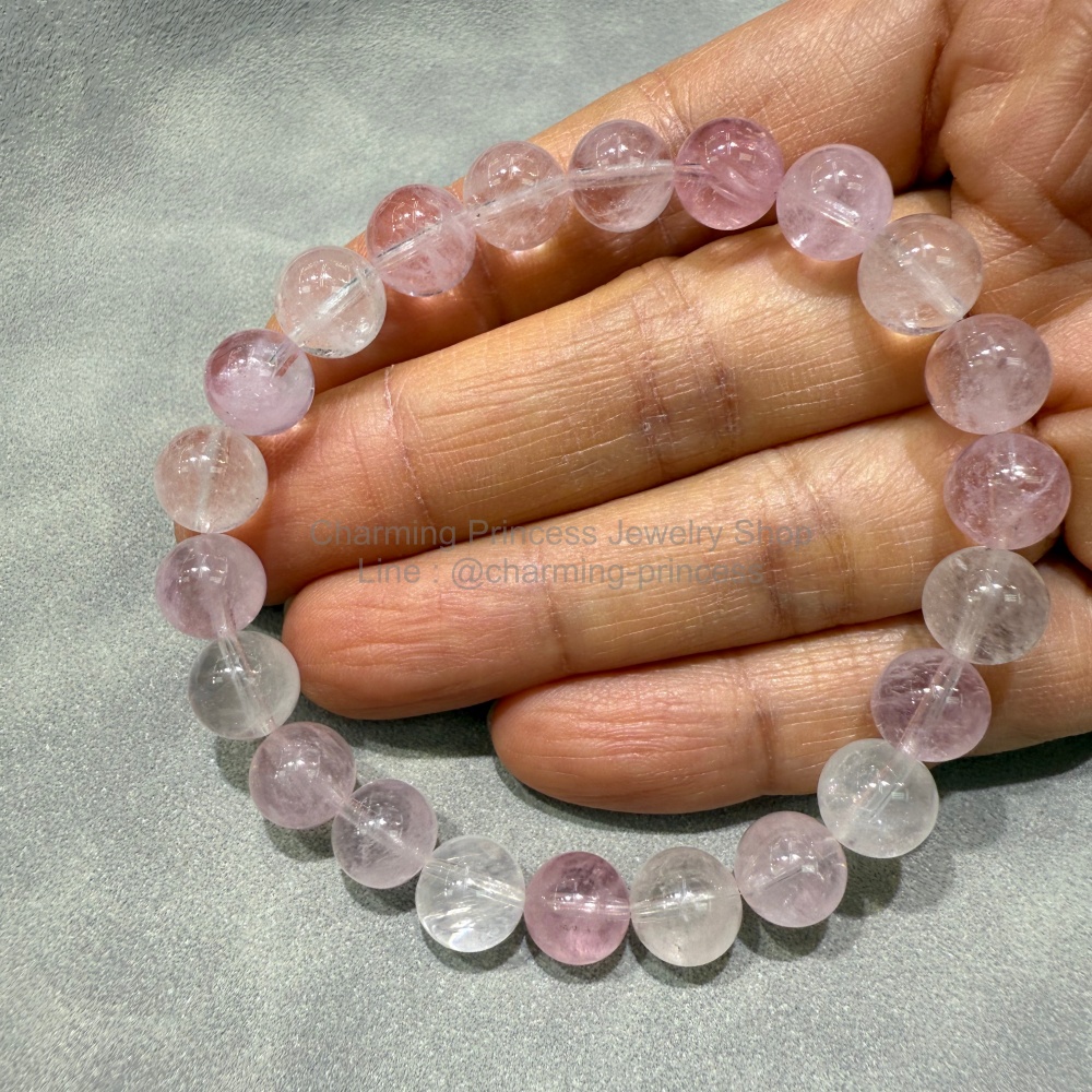 Morganite มอร์แกไนท์ เกรด AAA+ 8 มม รักที่ไม่มีเงื่อนไข