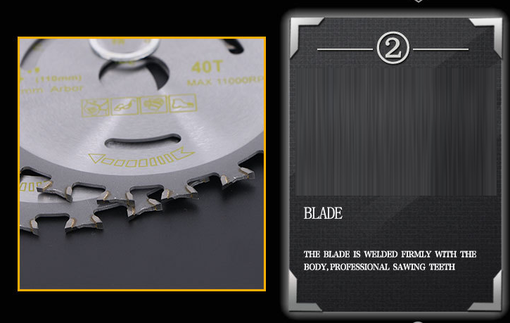 DG17 ใบตัดไม้ 4 นิ้ว Twin Jaw Carbide ลดเสียงรบกวน คุณภาพสูง อายุการใช้งาน x 2