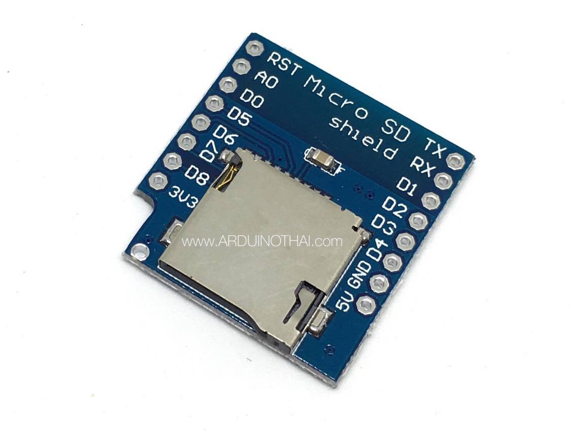 MICRO SD TF CARD Module For D1 mini - ขาย arduino เซนเซอร์ และโมดูล ...