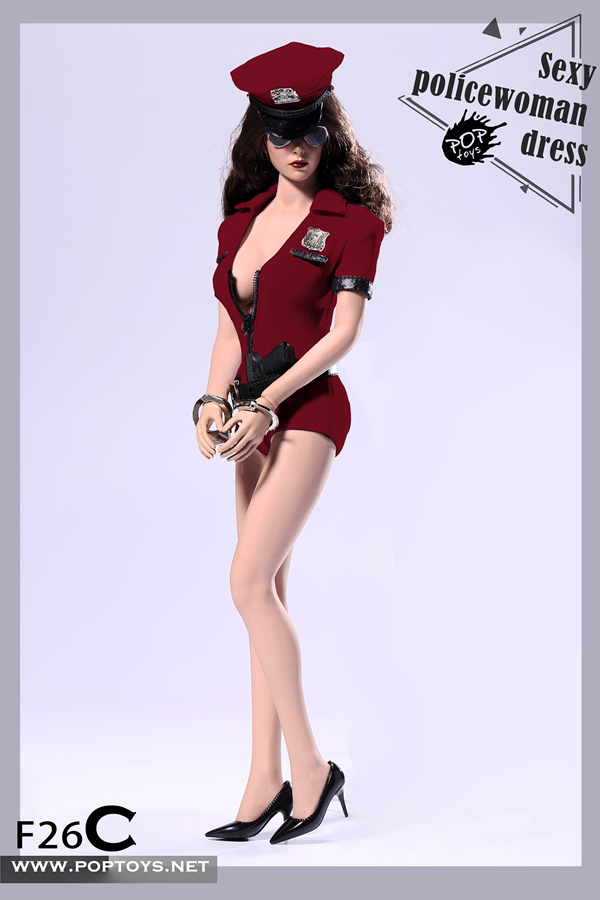 POPTOYS F26A, B, D Cosplay Sexy Policewoman suit