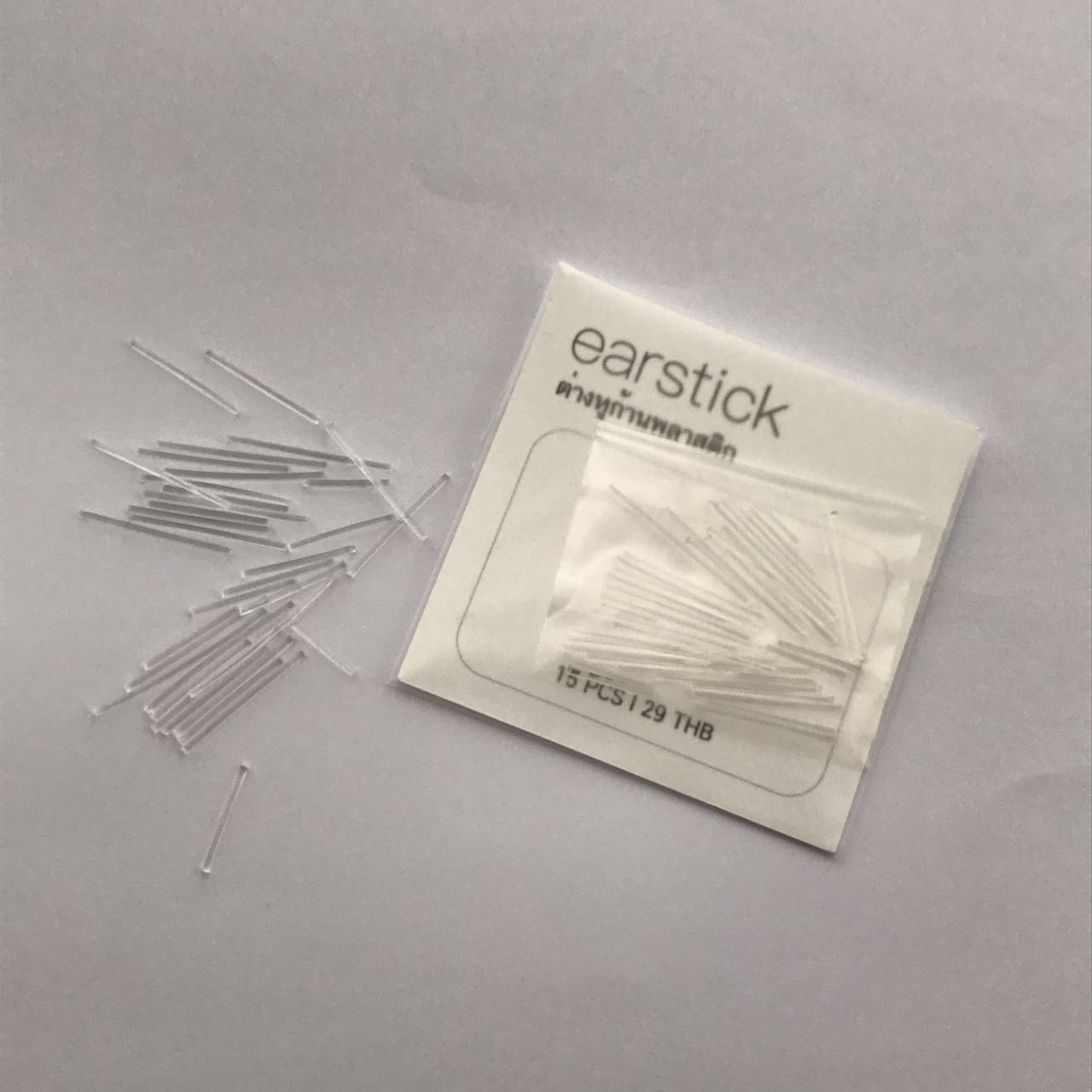 ก้านพลาสติก แบบสีใส/สีดำ/สีสันรวม ป้องกันรูหูตัน เพื่อไม่ให้โดดเด่น ใส่ทำงาน ใส่ไปโรงเรียนได้_OP000