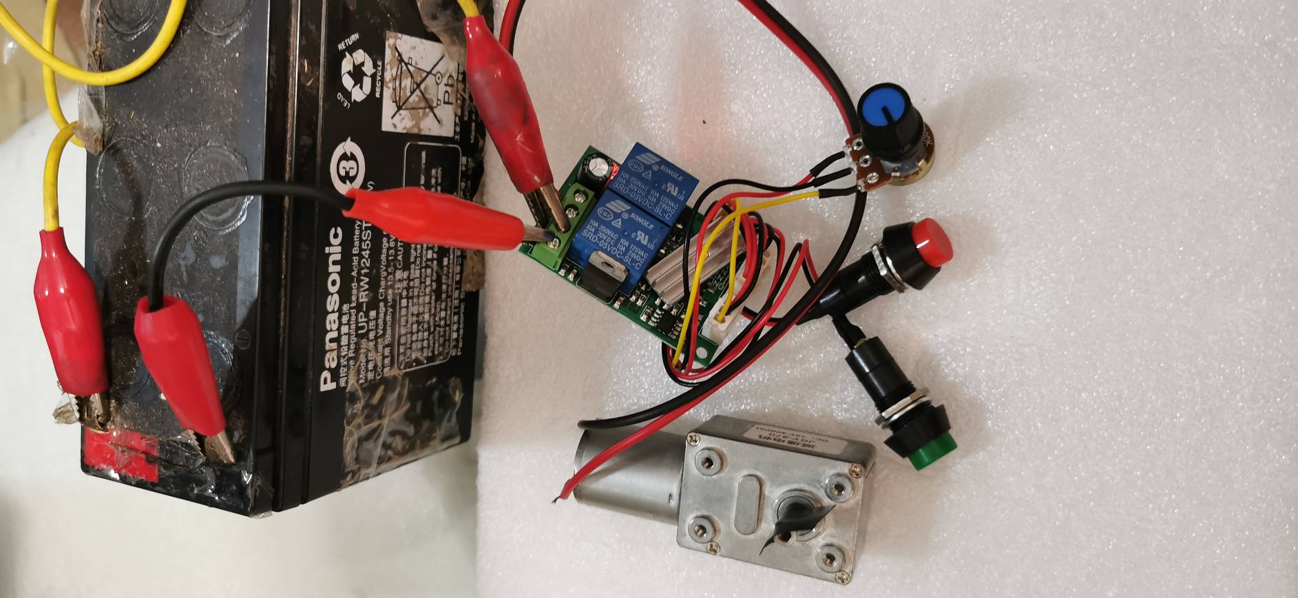 OT129 วงจรปรับรอบมอเตอร์ ปรับ ขวา ซ้ายได้ ใช้ไฟ DC 6-12-24DC 10A