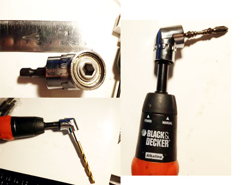 AD06 ข้อต่อไขควง แกนหกเหลี่ยม 90 องศาตัวสั้น