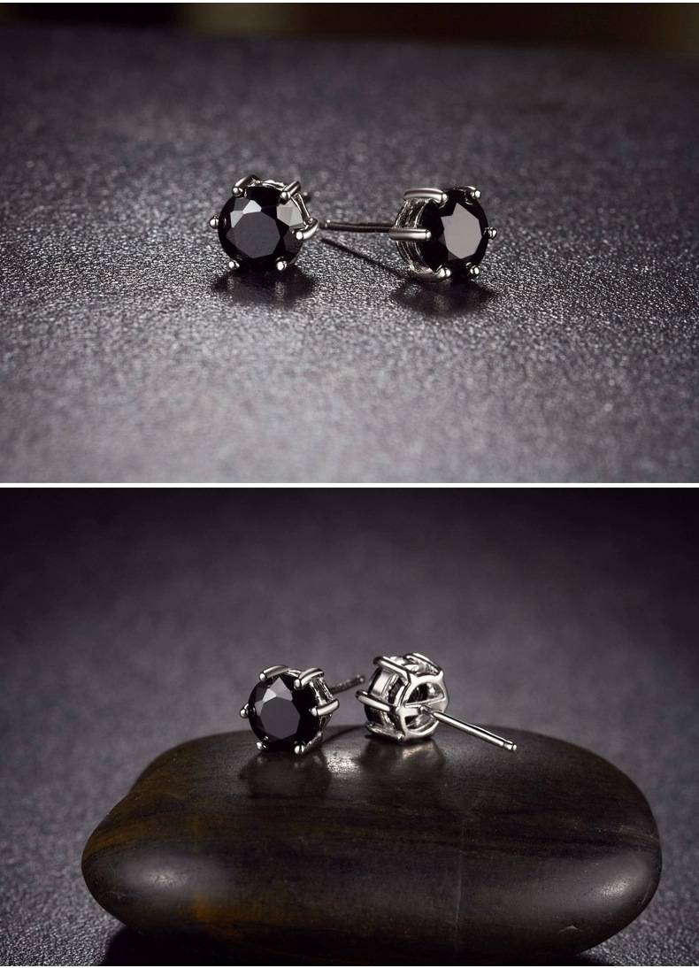 ต่างหูสำหรับผิวแพ้ง่าย เงินแท้ 92.5% Silver Eardots 6 leg