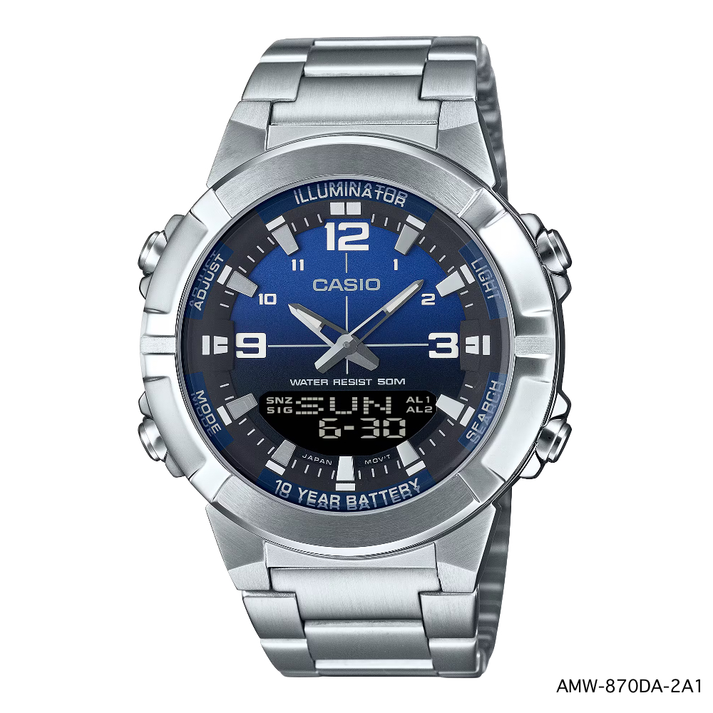 CASIO ANALOG-DIGITAL ของแท้ รุ่น AMW-870A-2A AMW-870DA , AMW-870DA-2A1 , AMW-870DA-2A2 , AMW-870DA-3A