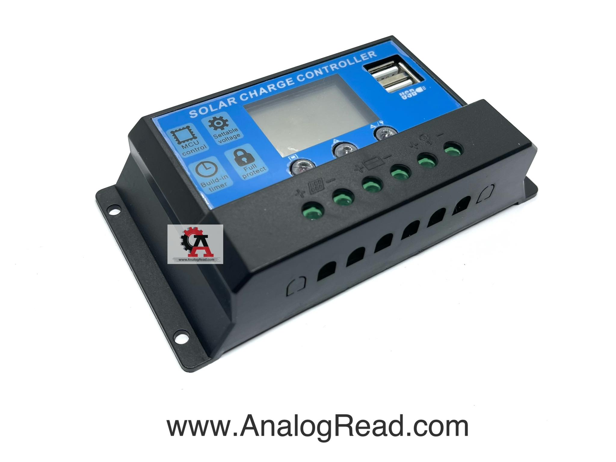 โซล่าชาร์จเจอร์ DC 12V/24V 10A Auto PWM Solar battery charger Solar PV Regulators