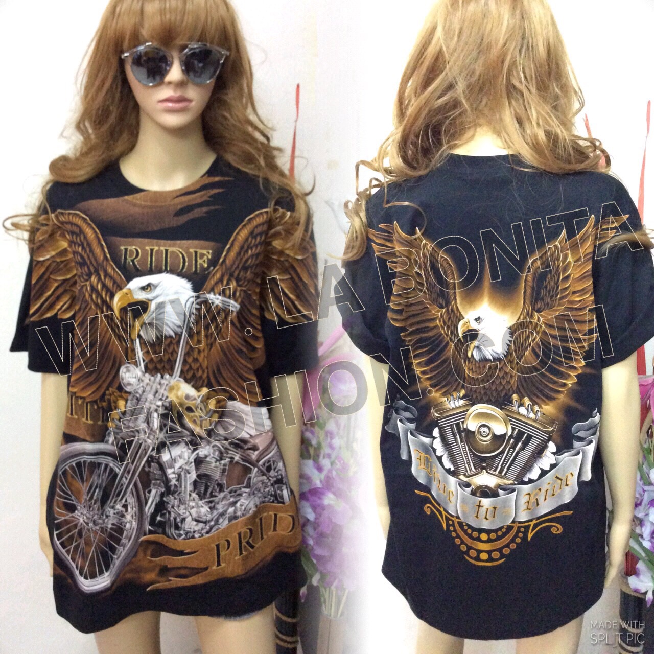 เสื้อยืดคอกลมสีดำ สกรีน3D ลายนกอิทรีกางปีกขับชอปเปอร์ ลายสกรีน3D สวยงาม ดูมีมิติ เสมือนจริง ลายสกรีนรูปนกอินทรีสีน้ำตาลทอง กางปีกผงาดอยู่เหนือชอปเปอร์คันงาม ลายสกรีนสวยเท่ห์มากๆค่ะ