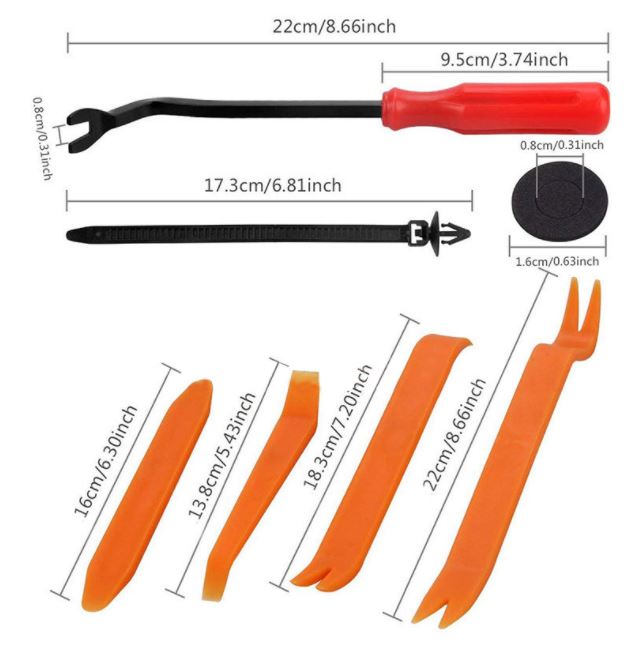 CR08 ชุดพุกรถยนต์ DIY 415 ชิ้น พร้อมไขควงงัด ประแจงัดพลาสติก